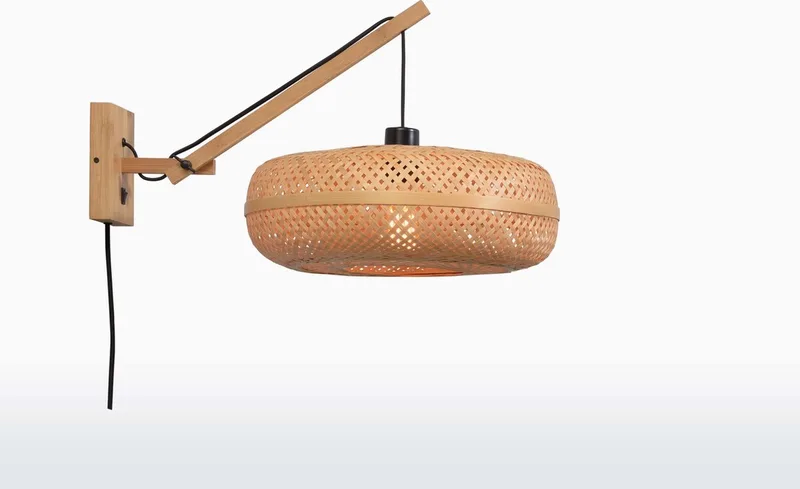 Applique bambou naturel 2 bras L55cm de Good&Mojo en Marron – photo produit
