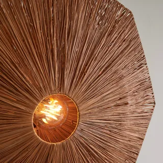wandlamp Panama, bruin, Ø 65 cm, stekker från Good&Mojo i Brun, Svart – produktbild 5 av 5
