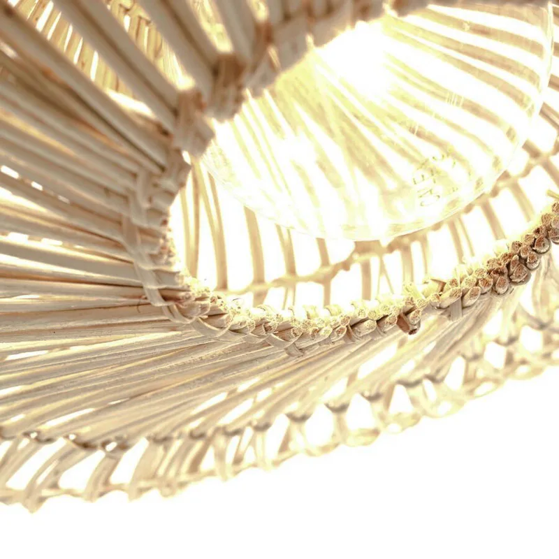 Zanzibar plafondlamp, Ø 55 cm, wit van Good&Mojo in Wit, Zwart – productfoto 4 van 5