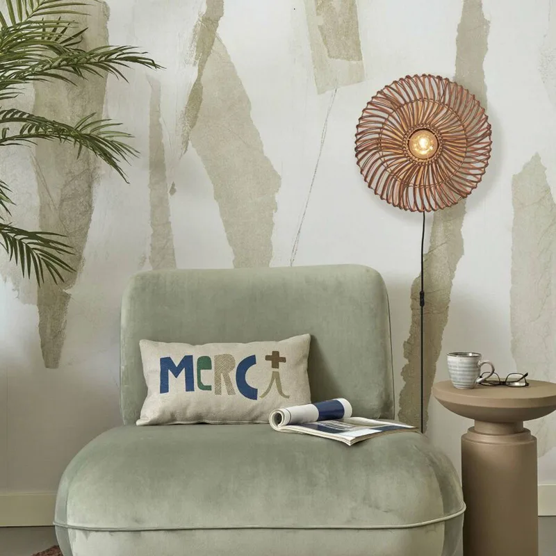 Zanzibar wandlamp, Ø 40 cm, naturel från Good&Mojo i Natur – produktbild 2 av 5