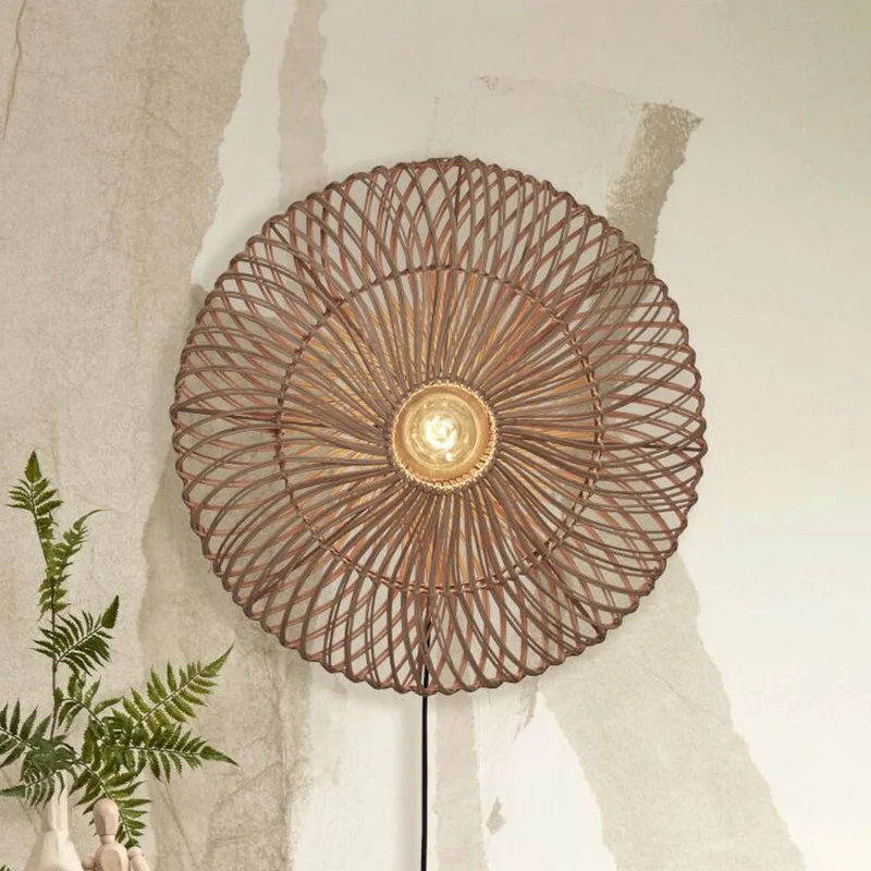 Zanzibar wandlamp, Ø 55 cm, naturel de Good&Mojo en Naturel – photo produit 1 sur 5