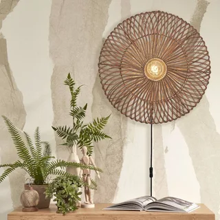Zanzibar wandlamp, Ø 55 cm, naturel de Good&Mojo en Naturel – photo produit 2 sur 5