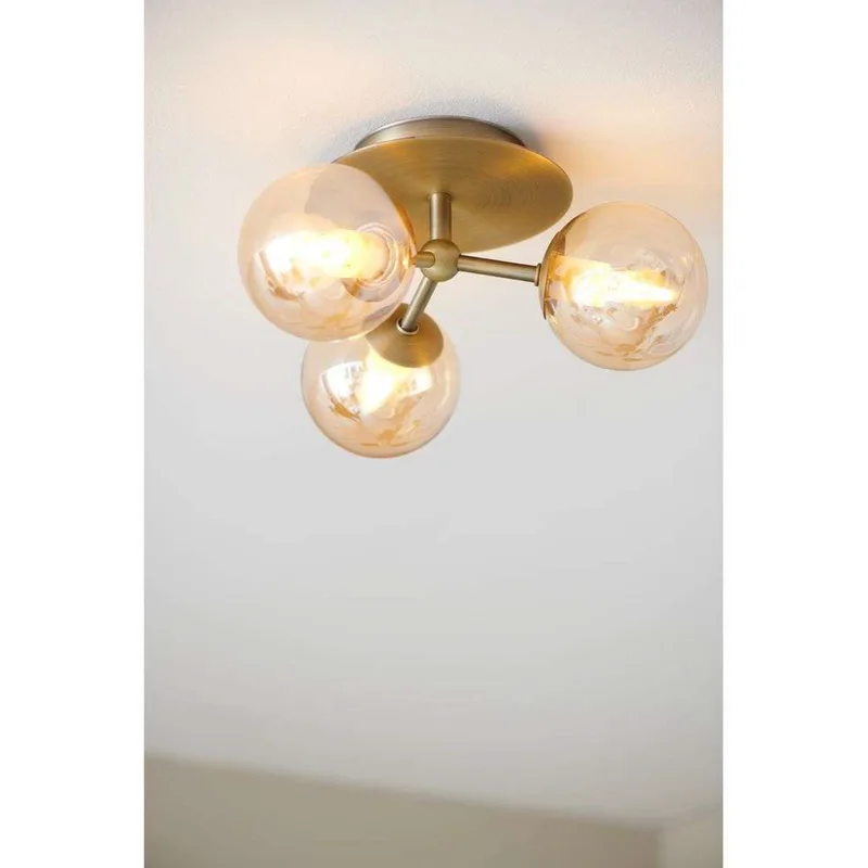 Plafonnier Atom Trio gris fumé de Halo Design – photo produit