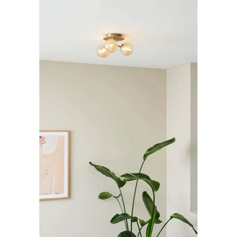 Atom Trio plafondlamp wit van Halo Design – productfoto
