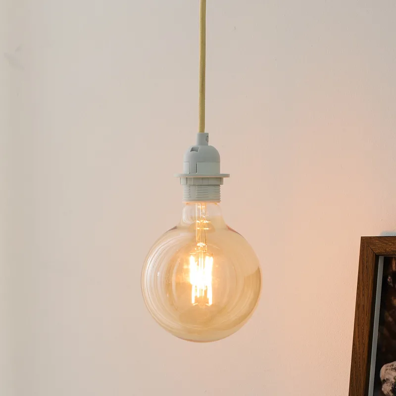 BASIC hanglamp, wit/beige, Ø 8 cm, E27 by Halo Design – product photo
