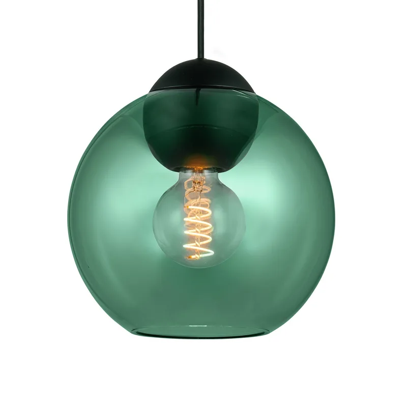 BUBBLES hanglamp, groen, Ø 24 cm, glas, E27 de Halo Design – photo produit