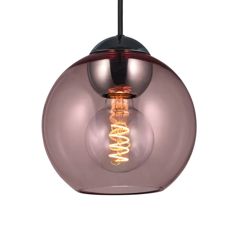 BUBBLES hanglamp, rosé, Ø 18 cm, glas, E27 fra Halo Design – produktbillede