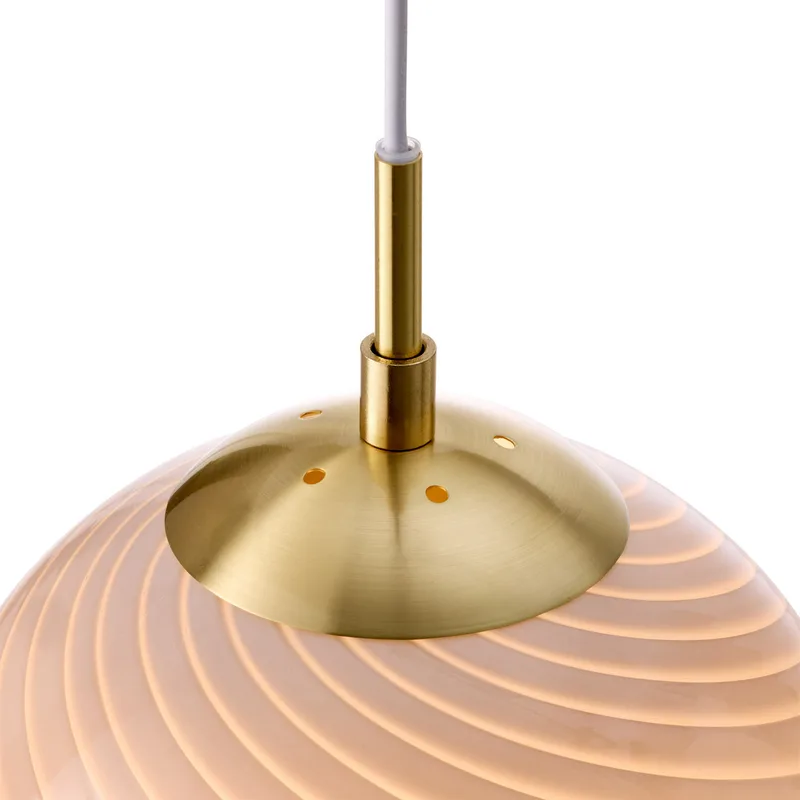 CANDY BALL hanglamp, grijs/verouderd messing Ø 30 cm fra Halo Design – produktbillede