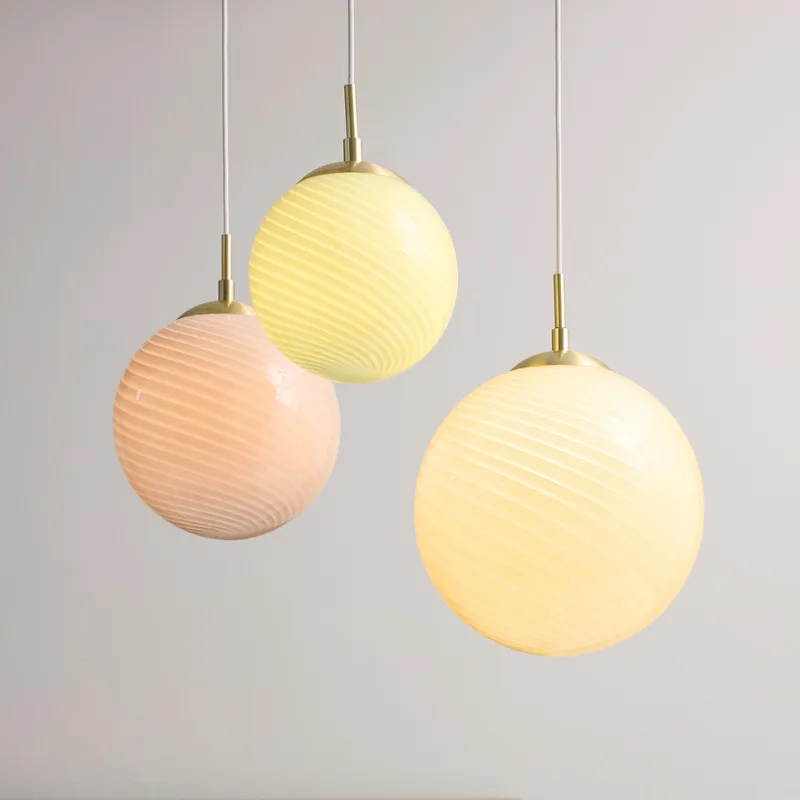 CANDY BALL hanglamp, olijfgroen/verouderd messing Ø 20 cm de Halo Design – photo produit