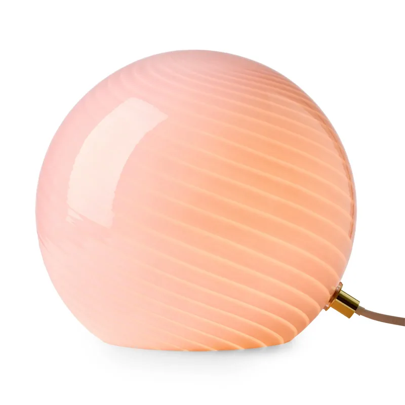 CANDY tafellamp, roze, Ø 20 cm, glas, E14 från Halo Design – produktbild