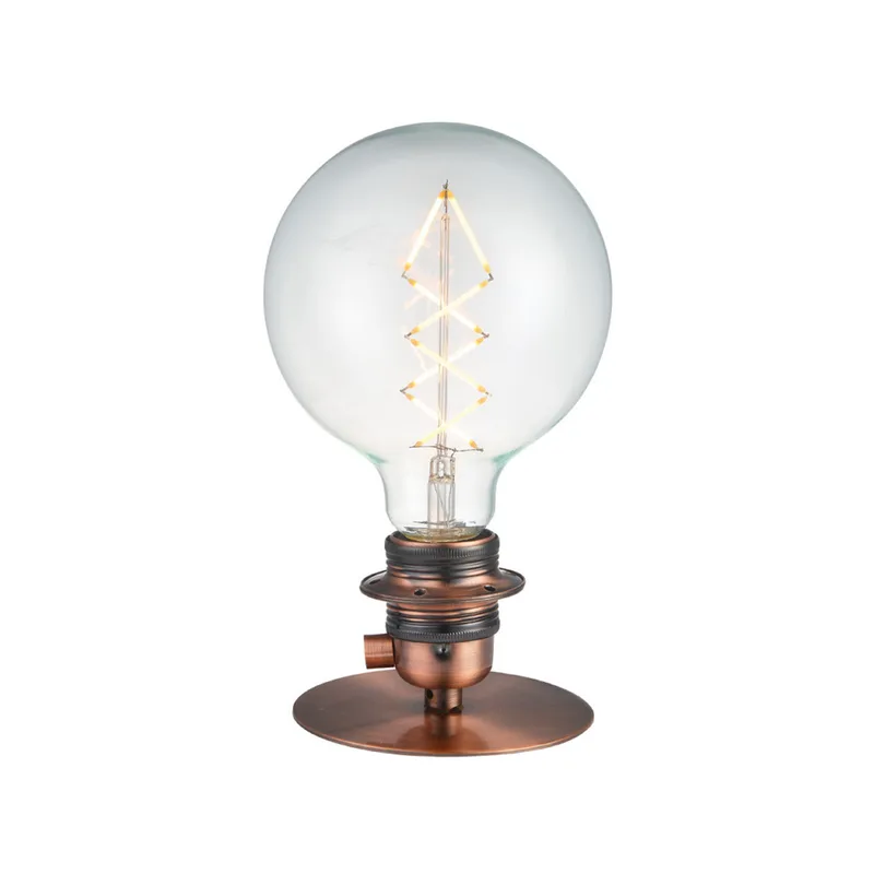 COMBI tafellamp, antiek koper, Ø 11 cm metaal de Halo Design – photo produit