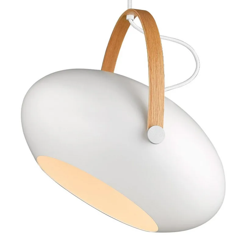 D.C Hanglamp Ø40 White/Oak van Halo Design – productfoto