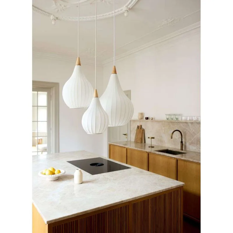 Drops Hanglamp Ø30 White de Halo Design – photo produit