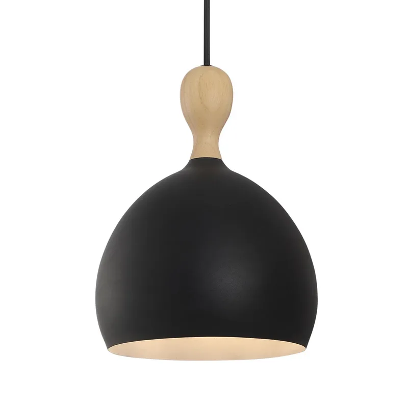 Dueodde hanglamp, zwart Ø 18 cm metaal E27 de Halo Design – photo produit