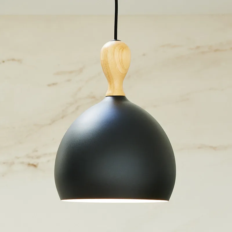 Dueodde hanglamp, zwart Ø 30 cm metaal E27 de Halo Design – photo produit