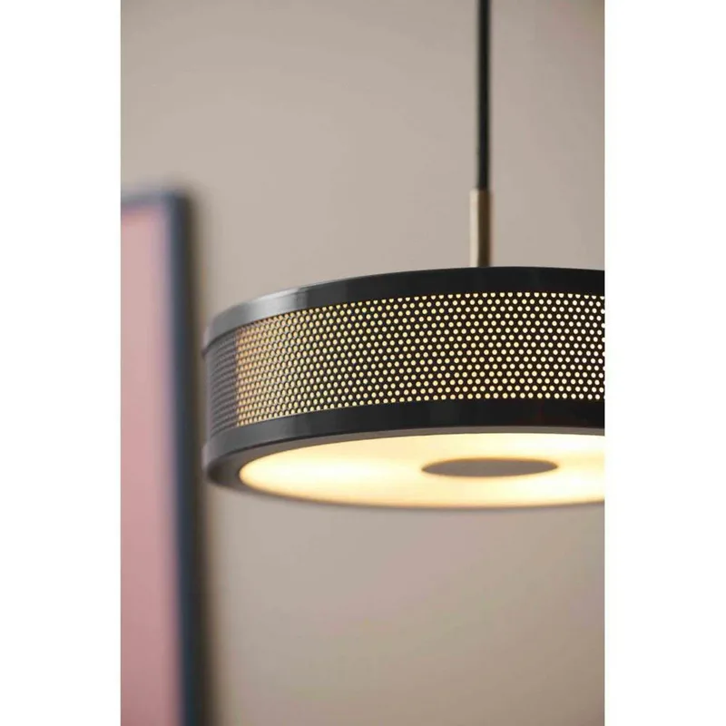 Frame 3 hanglamp, Ø 24 cm, zwart/messing fra Halo Design – produktbillede