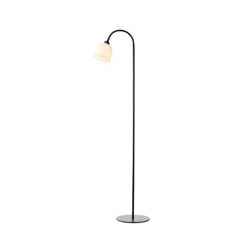 Glow 1 Vloerlamp Zwart/Opaal de Halo Design – photo produit