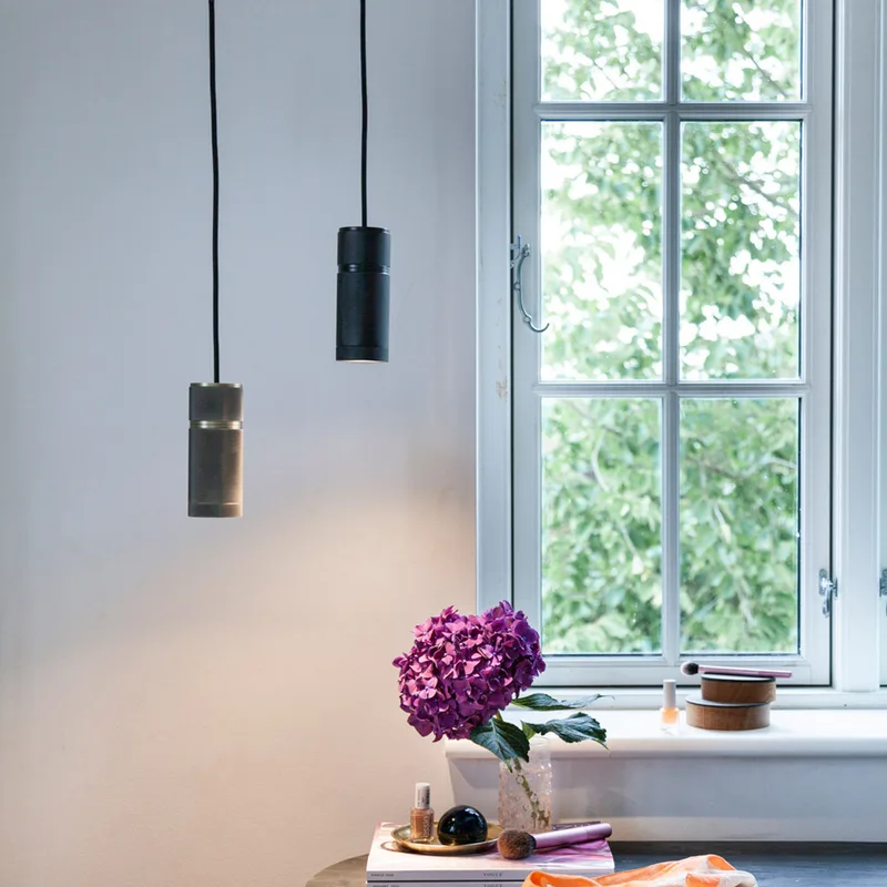 HALO hanglamp, matzwart, hoogte 15 cm, GU10 de Halo Design – photo produit