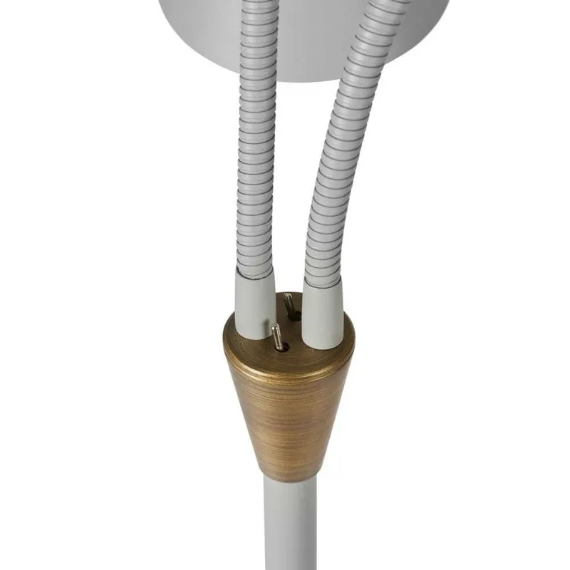 Hygge vloerlamp, lichtgrijs, 2-lamps, hoogte 135 cm fra Halo Design – produktbillede