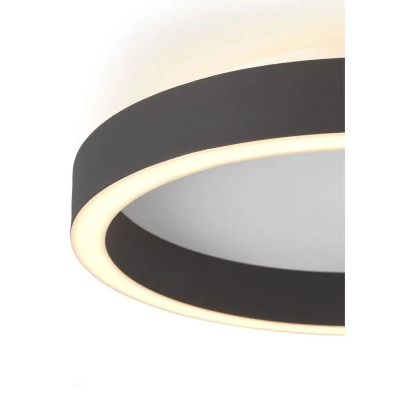 Memory LED plafondlamp, Ø 30 cm, zwart de Halo Design – photo produit