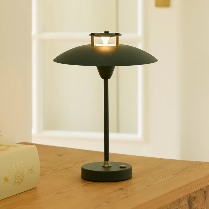 MINI STEPP 1-2-3 accu-tafellamp, groen, IP44 de Halo Design – photo produit