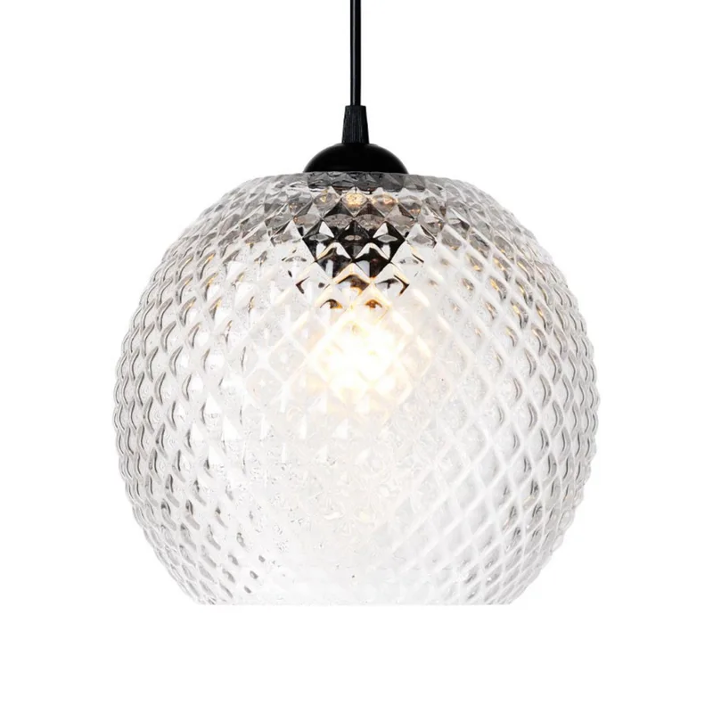 NOBB hanglamp, helder, Ø 22 cm, glas, E27 de Halo Design – photo produit