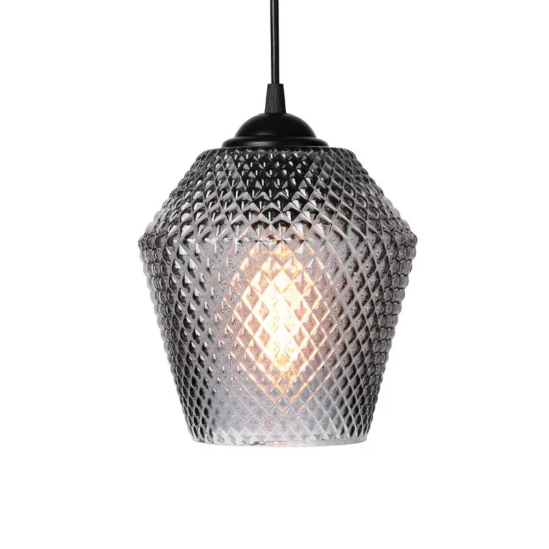 NOBB hanglamp, rookgrijs, Ø 17 cm, glas, E27 fra Halo Design – produktbillede