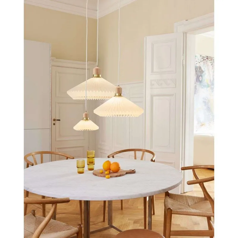 Paris hanglamp, groen, Ø 40 cm, textiel fra Halo Design – produktbillede