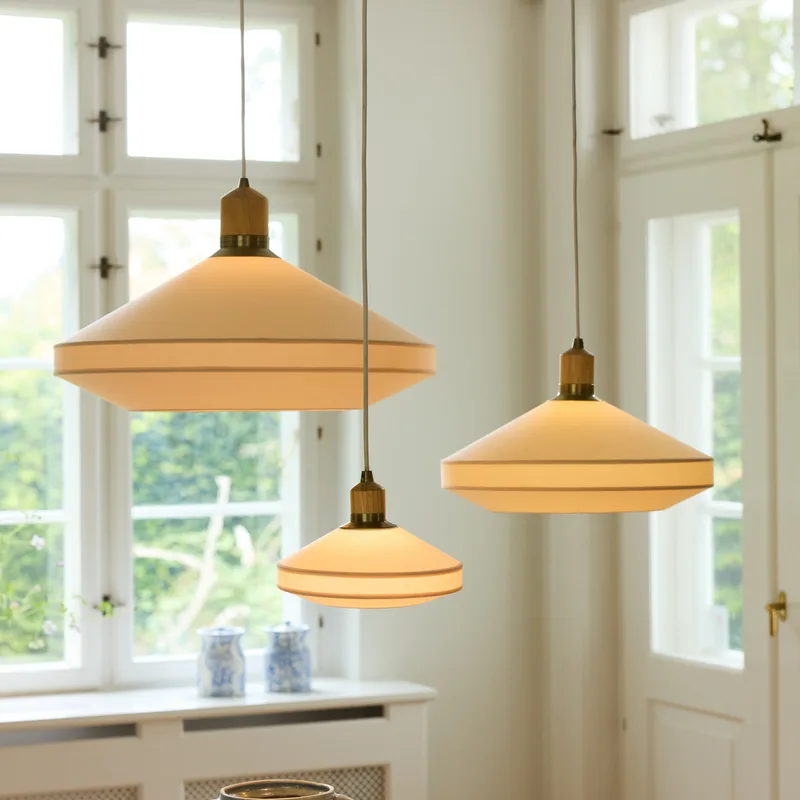 PARIS SOFT hanglamp, crème, textiel, Ø 24 cm de Halo Design – photo produit