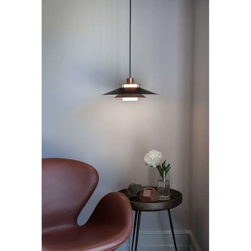 Rivoli hanglamp, wit/chroom, Ø 40 cm von Halo Design – Produktfoto