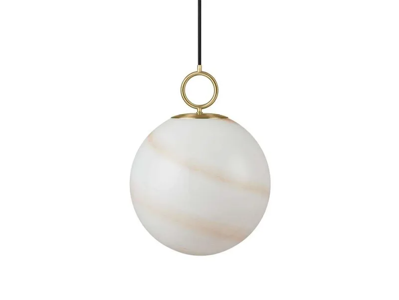 Stockholm Hanglamp Ø30 Marble Brown by Halo Design – product photo