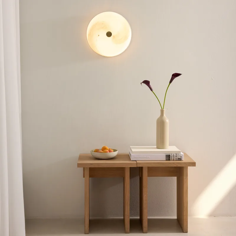 STOCKHOLM LED plafondlamp marmergrijs glas 31 cm de Halo Design – photo produit