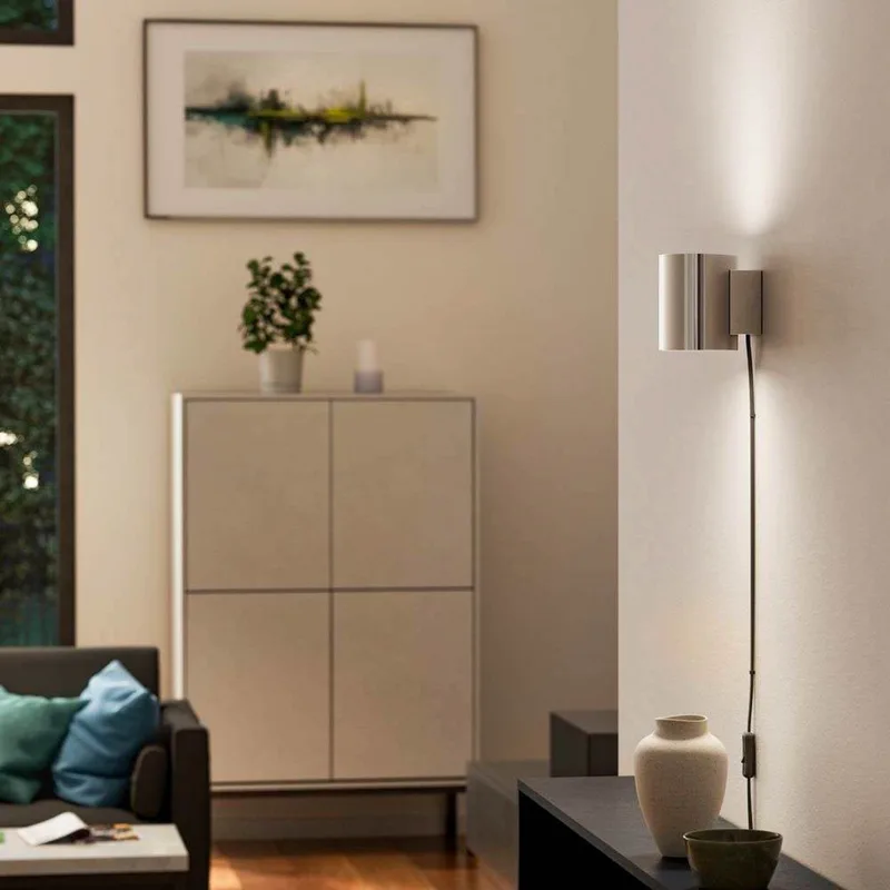Evoke Wandlamp IP44 Small Chrome/Chrome fra Herstal – produktbillede