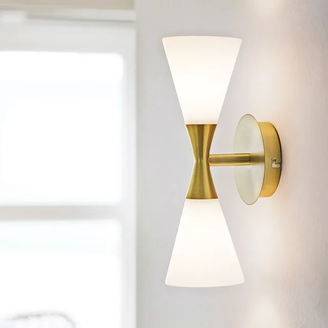 Harlekin Wandlamp Duo Brass