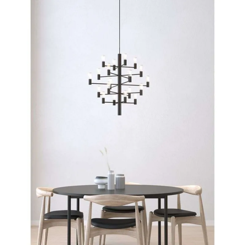 Manola 20 Kroonluchter Zwart Dimbaar LED by Herstal – product photo