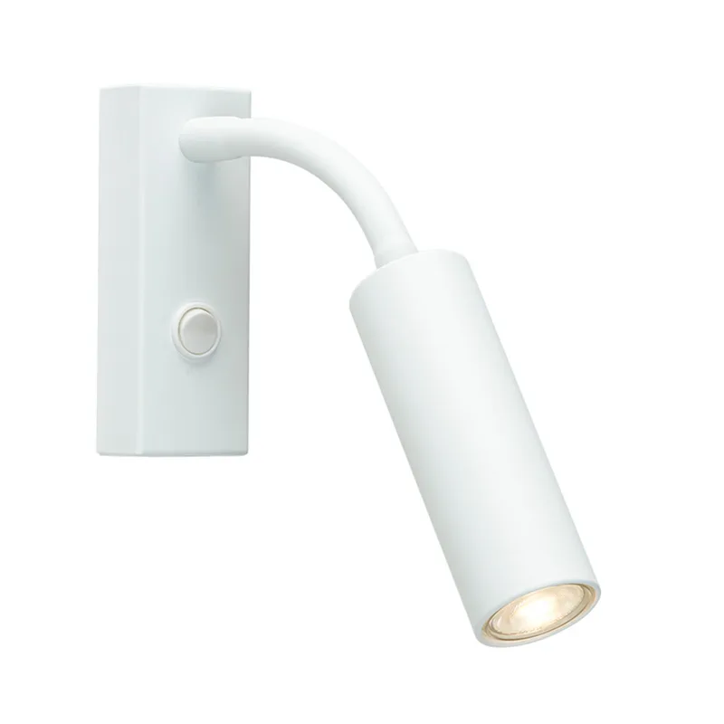 Pipeline Flex Wandlamp Matt White van Herstal – productfoto