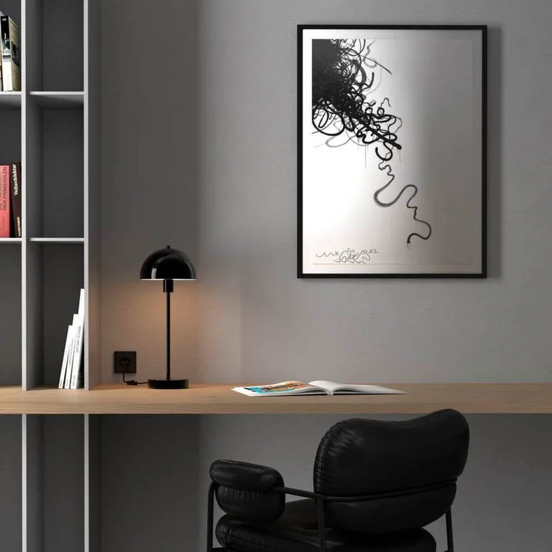 Vienda Taffellamp Glossy Black van Herstal – productfoto