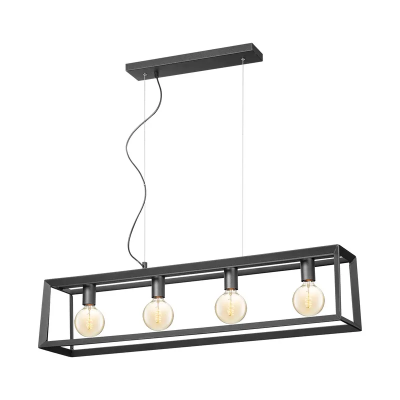 hanglamp Dito recht 4L by Home Sweet Home in Black – product photo