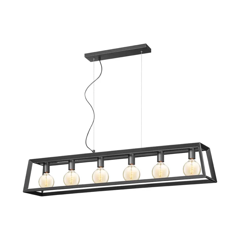 hanglamp Dito taps 6L von Home Sweet Home in Schwarz – Produktfoto
