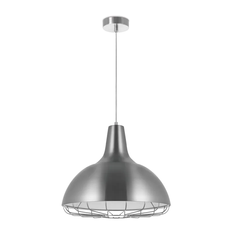 hanglamp Job Ø 38 cm - mat staal de Home Sweet Home en Argent, Rvs – photo produit