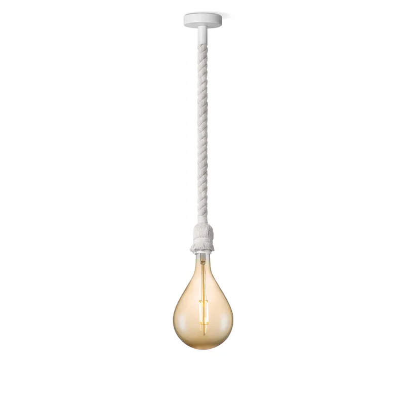 hanglamp Leonardo Pear - amber de Home Sweet Home en Blanc – photo produit
