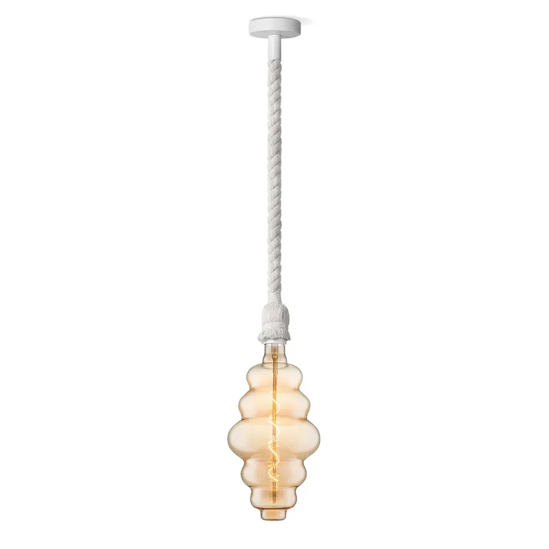 hanglamp Leonardo wit Cloud de Home Sweet Home en Amber – photo produit