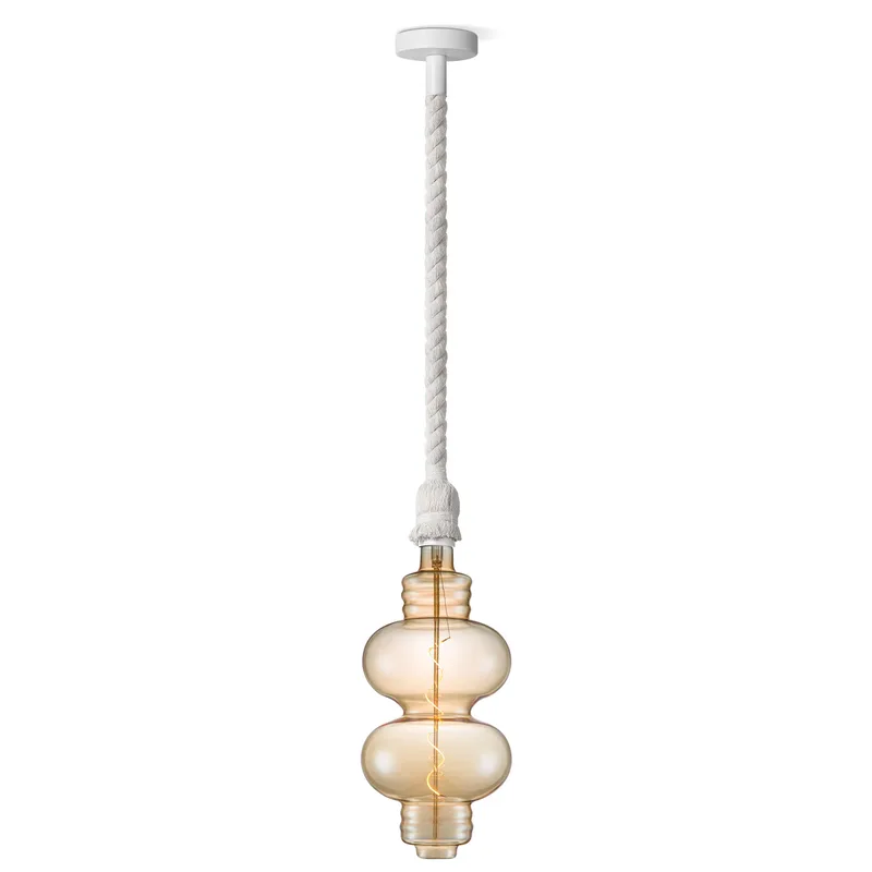 hanglamp Leonardo wit Diabolo fra Home Sweet Home i Amber – produktbillede