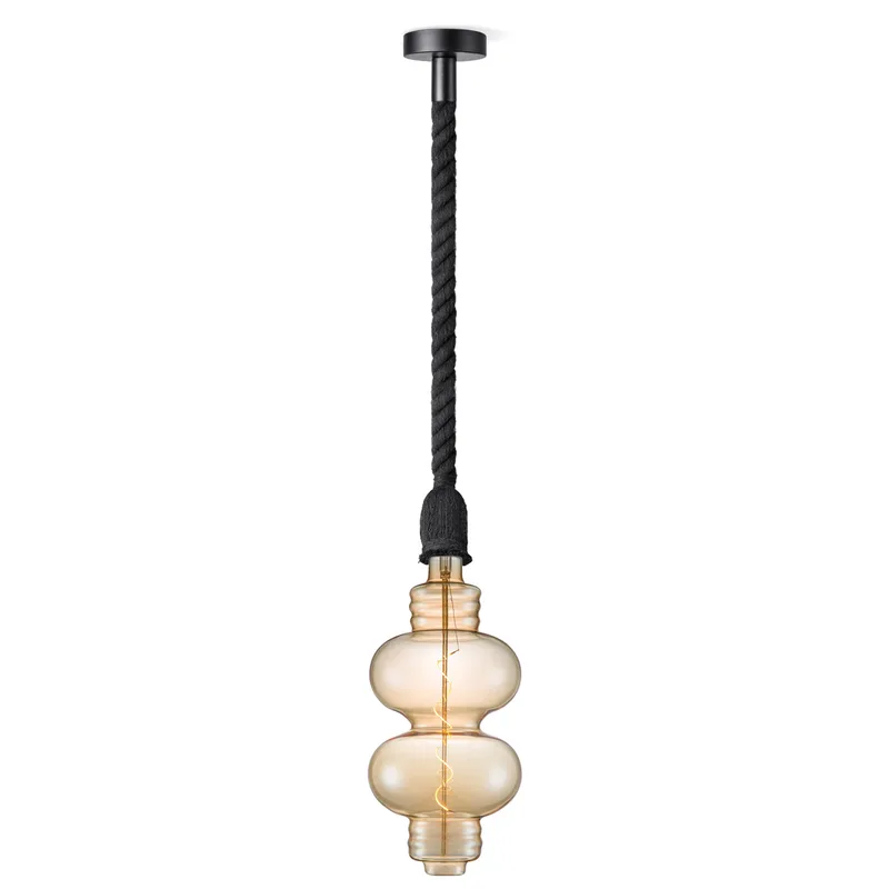 hanglamp Leonardo zwart Diabolo van Home Sweet Home in Amber – productfoto