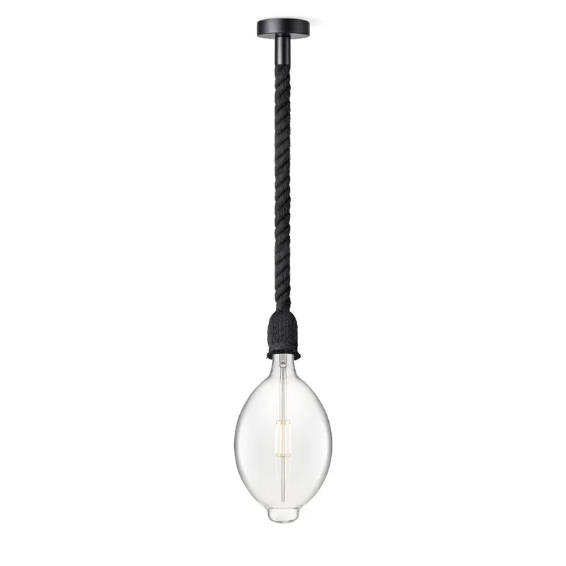 hanglamp Leonardo zwart Oval de Home Sweet Home en Helder – photo produit