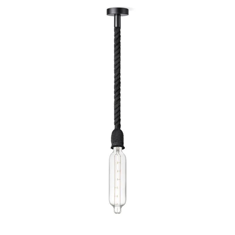 hanglamp Leonardo zwart Tube de Home Sweet Home en Helder – photo produit