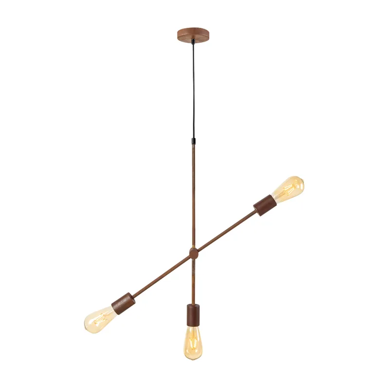 hanglamp Molecular 3L van Home Sweet Home in Roestbruin – productfoto