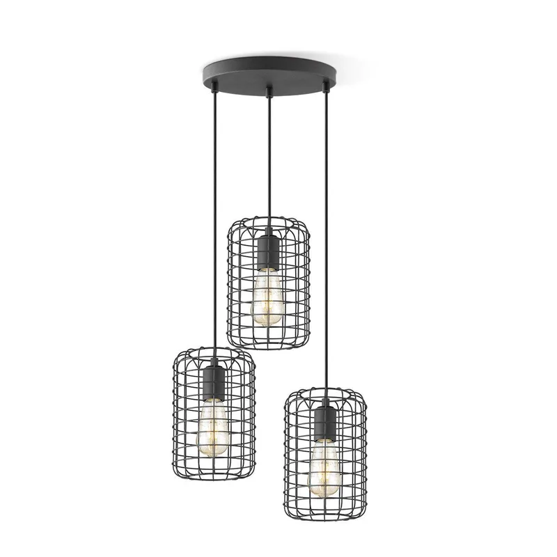 hanglamp Netting rond 3 lichts fra Home Sweet Home i Sort – produktbillede