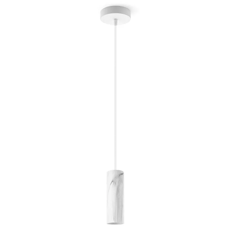 hanglamp pendel Saga - marmerlook (excl. lamp) fra Home Sweet Home i Hvid – produktbillede