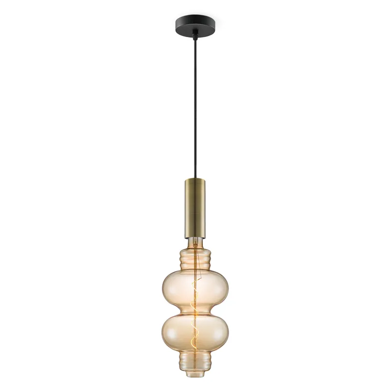 hanglamp Saga brons Diabolo von Home Sweet Home in Amber – Produktfoto